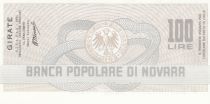 Italie 100 Lires Banca Popolare di Novara - 17-01-1977 - Neuf