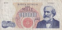 Italie 1000 Lire  - G. Verdi - 1965 - Série G.33 - P.96d