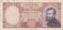 Italie 10000 Lire - Michelangelo - 20-05-1966 - S&eacute;rie J - P.97c