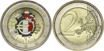 Italie 2 Euros - 10 ans de l\'Euro - Colorisée - 2012