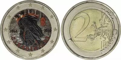 Italie 2 Euros - Carabiniers - Coloris�e - 2014