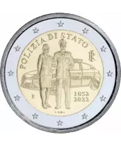 Italie 2 Euros - Comm&eacute;morative - 170 ans de la Police nationale italienne - 2022