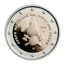 Italie 2 Euros Commémo. BE ITALIE 2020 - 80 ans du Corps des Sapeurs Pompiers