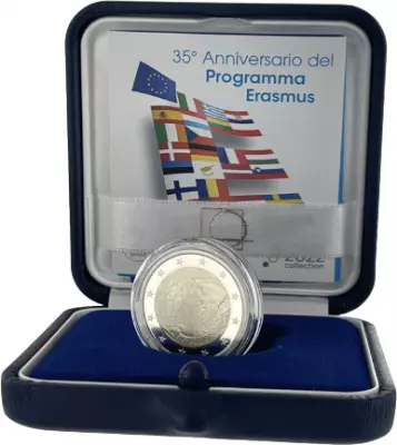Italie 2 Euros Comm�mo. BE ITALIE 2022 - 35 ans du Programme ERASMUS