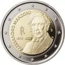 Italie 2 Euros Commémo. BE ITALIE 2023 - 150 ans Alessandro Manzoni