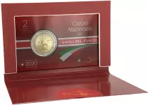 Italie 2 Euros Comm&eacute;mo. BU ITALIE 2020 - 80 ans du Corps des Sapeurs Pompiers