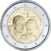 Italie 2 Euros Comm&eacute;mo. BU ITALIE 2022 - 30 ans de la mort des juges Falcone et Borsellino