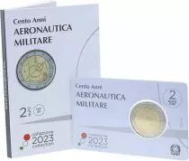 Italie 2 Euros Comm&eacute;mo. BU ITALIE 2023 - 100 ans de l\'arm&eacute;e de l\'air Italienne