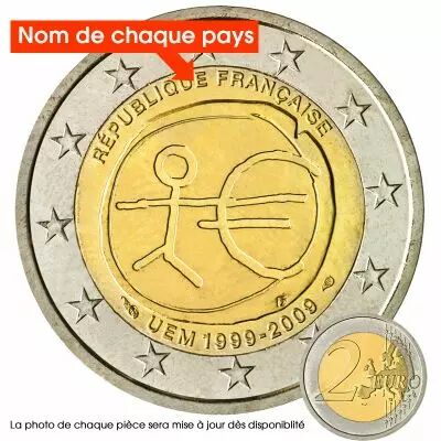 Italie 2 Euros Comm�mo. ITALIE 2009 - 10 ans EMU