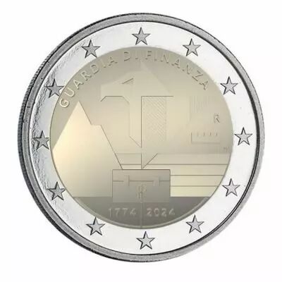 Italie 2 Euros Comm�mo. UNC 2024 - 250 ans Garde des Finances