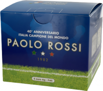 Italie 40 ans de l\'Italie Championne du Monde de Foot 1982  - 5 Euros Argent ITALIE 2022 - RARE