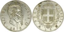 Italie 5 Lire, Victor Emmanuel II - Armoiries - 1870 M BN