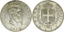 Italie 5 Lire, Victor Emmanuel II - Armoiries - 1872 M BN