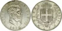Italie 5 Lire, Victor Emmanuel II - Armoiries - 1872 M BN