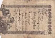 Italie 50 Lire Regie Finanze Torino - Sardaigne  - 01-04-1796