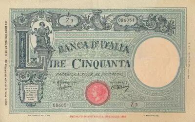 Italie 50 Lires - 1943 - S�rie Z 3 - P.64