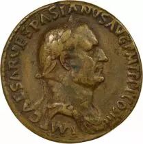 Italie Vespasien - Copie moul&eacute;e de Padouan : Sesterce, Judaea Capta - XVII / XIXe si&egrave;cle