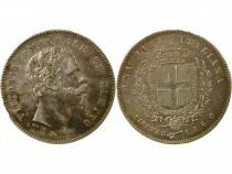 Italie Victor Emmanuel II - Lira Argent - 1860 Florence
