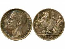 Italie Victor Emmanuel III - 10 Lire Argent - 1928 R Rome