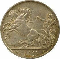 Italie Victor Emmanuel III - 10 Lire Argent - 1930 R Rome