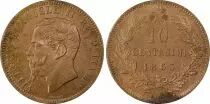 Italien 10 Centesimi Vittorio Emanuele II - 1863 PCGS MS 63 BN