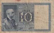Italien 10 Lire - King Vittorio Emanuele - 1935 -  P.25a