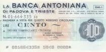 Italien 100 Lire - Banca Antoniana - 1976 - UNC