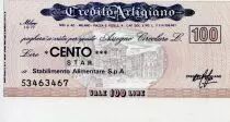 Italien 100 Lire Credito Artigiano - 1977 - Milano - UNC