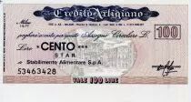 Italien 100 Lire Credito Artigiano - 1977 - Milano - UNC