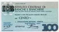 Italien 100 Lire Istituto Centrale di Banche E Banchieri - 1977 - Venezia - UNC
