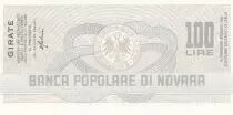 Italien 100 Lires Banca Popolare di Novara - 13-01-1977 - UNC