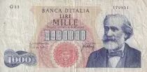Italien 1000 Lire  - G. Verdi - 1965 - Serial G.33 - P.96d