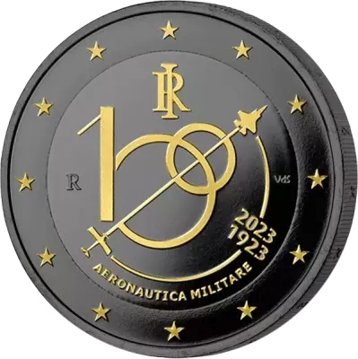 Italien 2 Euros Commemo. Couleur 2023 - 100 years of the Italian Air Force