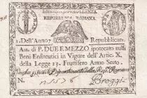 Italien 2 Paoli 1/2 Repubblica Romana - 1798