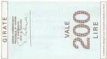 Italien 200 Lires Credito Varesino - 1976 - UNC