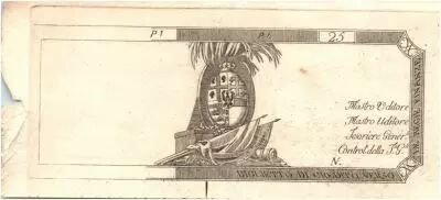 Italien 25 Lire Flags and Arms - 1792-1794 - Proof