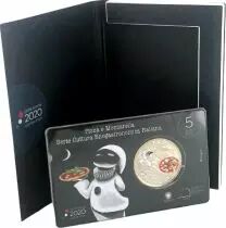 Italien 5 Euro Pizza Mozzarella 2020 - in folder