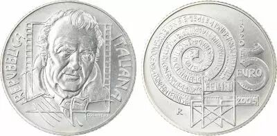 Italien 5 Euros - Frederico Fellini - 2005 - Silver