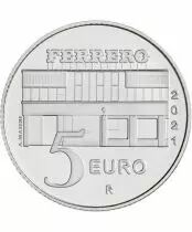 Italien 5 Euros - Silver - BE - Nutella - Red version - 2021