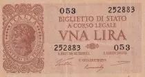 Italien 5 Lire - Helmeted woman - 1944 - P.31c