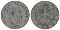 Italien 5 Lire Victor Emmanuel II- Armoiries - 1870