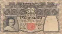 Italien 50 Lire Banco di Napoli - 1914