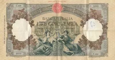 Italien 5000 Lire - 23-04-1956 - Serial C.608 - VF - P.85