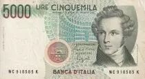 Italien 5000 Lire - V Bellini - 1985 - Serial NC - P.111b