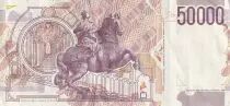 Italien 50000 Lire - G.L. Bernini - Equestrian statue - 1992 - VF - P.116c