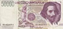 Italien 50000 Lire - G.L. Bernini - Equestrian statue - 1992 - VF - P.116c