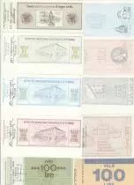 Italien Lot of 10 assegno - 1976 to 1977 - UNC