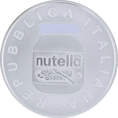 Italien Nutella - White version - 5 Euros Silver Colour ITALY 2021 - Italian Excellence