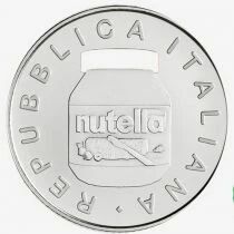 Italien Nutella - White version - 5 Euros Silver Colour ITALY 2021 - Italian Excellence