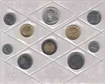 Italien Set of 10 coins - 1985 in official folder
